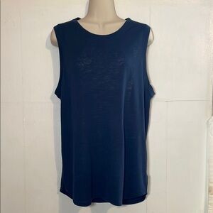 Athleta Navy Breezy Tank Women's Top L